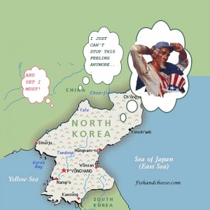 North Korea Images Handsome Uncle Sam - "I just can't fight this feeling anymore - but I must!"